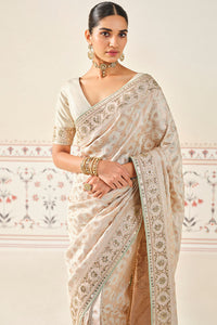 Azores Gota Patti Silk Saree