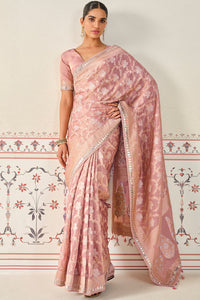 Nalina Silk Saree - Blush