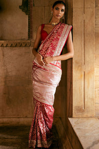 Bhaanavi Benarasi Silk Saree - Red