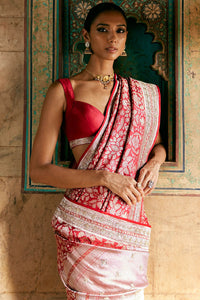 Bhaanavi Benarasi Silk Saree - Red
