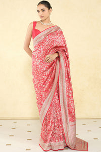 Bhaanavi Benarasi Silk Saree - Red