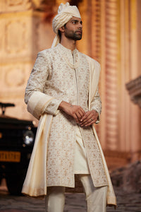 Devarsh Gota Patti Silk Sherwani