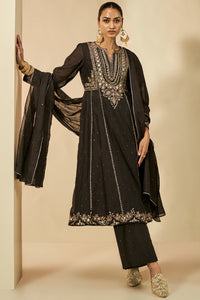Shahla Gota Patti Embroidered Mull Suit Set