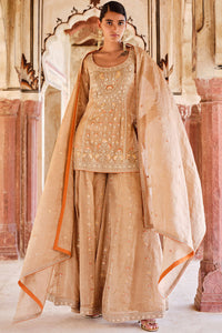 Nahiza Embroidered Sharara Set