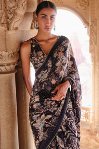 Izar Printed Sequin Saree