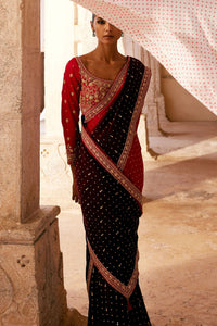 Sarovar Handcrafted Bandhani Silk Saree