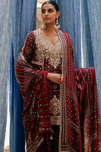 Kirsa Ajrakh Printed Silk Sharara Set