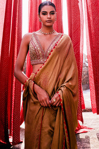 Maywa Handcrafted Bandhani Silk Saree