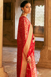 Samahita Benarasi Silk Suit Set - Red