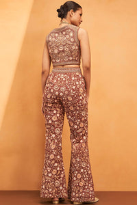 Field Of Flowers Pant Set - Brown