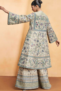 Flora and Fauna Kurta Set - Gold