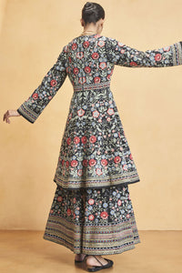 Floral Ballad Kurta Set - Black
