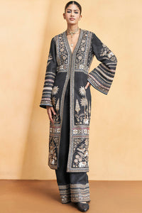 From The Wilderness Kurta Set - Black