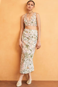 Into The Tropics Pichhwai Skirt Set