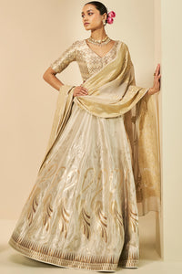 Kehkashan Benarasi Silk Lehanga Set