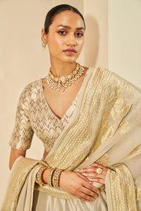 Kehkashan Benarasi Silk Lehanga Set