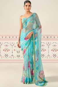 Esen Sequin Chiffon Saree