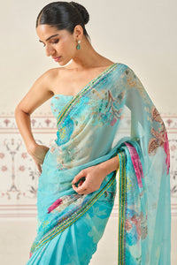 Esen Sequin Chiffon Saree