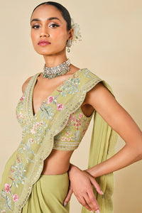 Aadhvita Embroidered Georgette Saree