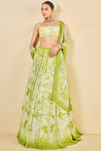 From The Tropics Georgette Lehenga