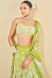 From The Tropics Georgette Lehenga