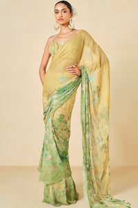 Naida Georgette Pre-draped Saree