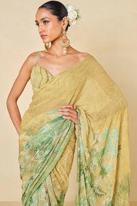 Naida Georgette Pre-draped Saree