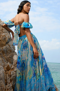 Chatoyante Asymmetrical Skirt Set