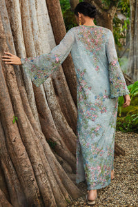 Silaam Printed Kaftan - Powder Blue