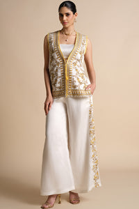 Amra Embroidered Palazzo Set