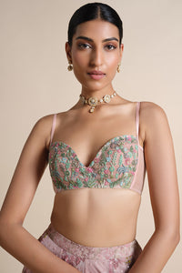 Bluma Embroidered Silk Choli