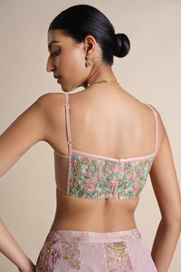 Bluma Embroidered Silk Choli