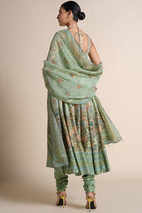 Avolnea Silk Anarkali Set