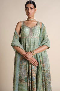 Avolnea Silk Anarkali Set