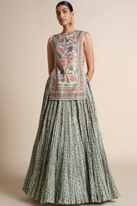 Azza Skirt Set - Sage