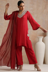 Anvi Kurta Set Red