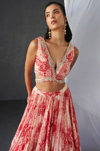 Blossom Print Lehenga Set