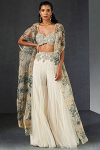 Champagne Blue Cape Set
