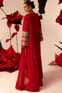 Retro Red Jacket & Saree