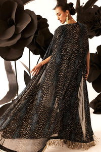 Rosette Belted Cape Saree