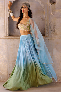 MONET Ombre Lehenga Set