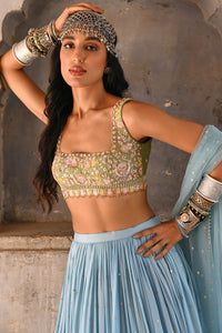 MONET Ombre Lehenga Set