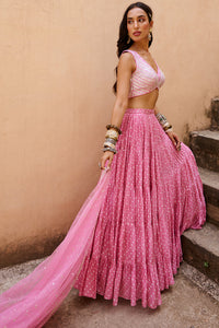 Pale Pink BANDHANI Set