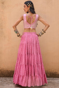 Pale Pink BANDHANI Set