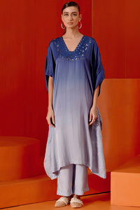 Blue Ombre Kaftan Set