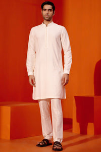Ivory Pin Tucks Detailed Kurta Set
