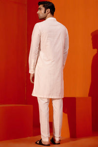 Ivory Pin Tucks Detailed Kurta Set