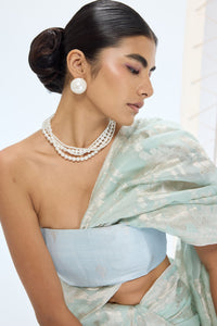 Diana Saree Aqua Green