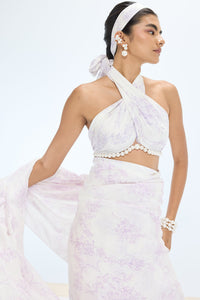 Ruby Saree Off-White