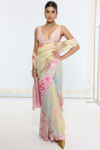 Handwoven Butter Yellow Saree